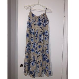 Floral dress.